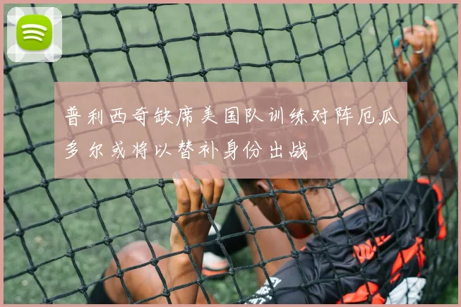 普利西奇缺席美国队训练对阵厄瓜多尔或将以替补身份出战
