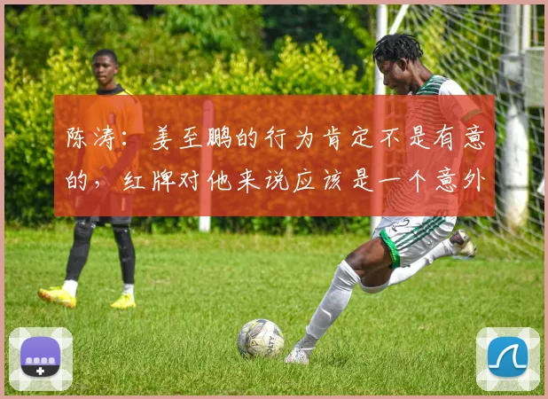 陈涛:姜至鹏的行为肯定不是有意的,红牌对他来说应该是一个意外