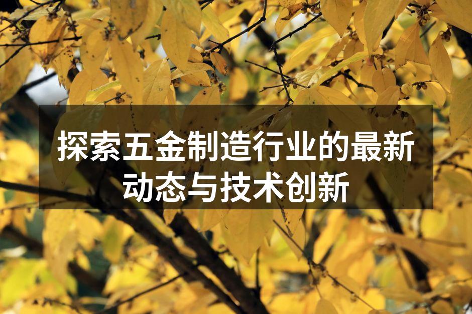 五金制造车间的自动化生产线